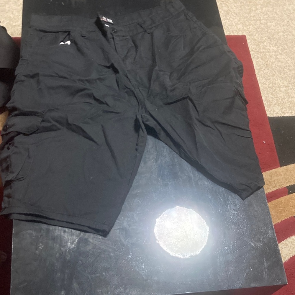 Men's Black Cargo Shorts